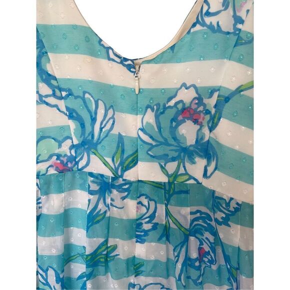 Lilly Pulitzer Womens Shorely Blue Tossing The Line Posey Mini Dress Size 4 - Picture 10 of 12